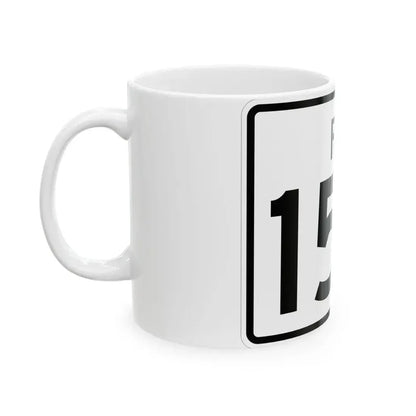 Rhode Island 152 (Rhode Island) (Road Sign) White Coffee Mug - Go Mug Yourself