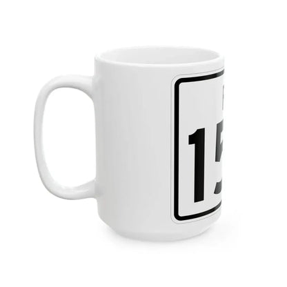 Rhode Island 152 (Rhode Island) (Road Sign) White Coffee Mug - Go Mug Yourself