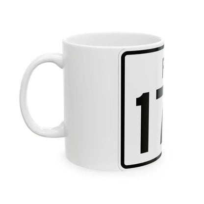 Rhode Island 177 (Rhode Island) (Road Sign) White Coffee Mug - Go Mug Yourself