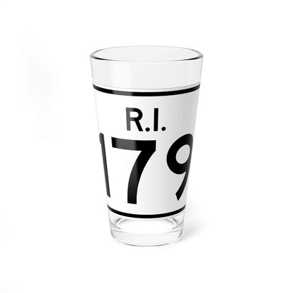 Rhode Island 179 (Rhode Island) (Road Sign) Pint Glass 16oz 16oz - Go Mug Yourself