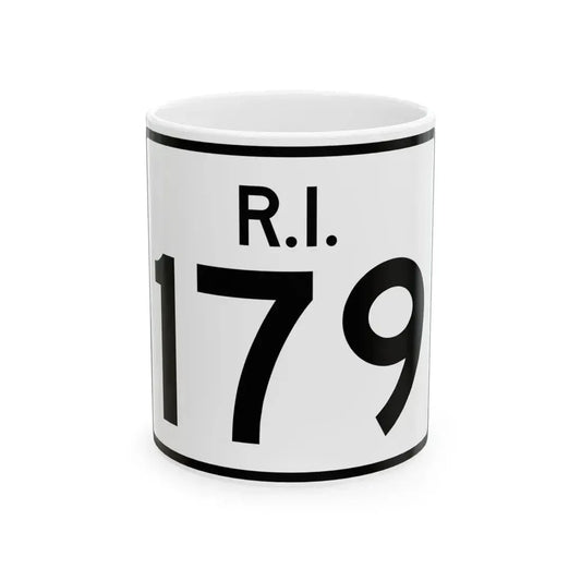 Rhode Island 179 (Rhode Island) (Road Sign) White Coffee Mug 11oz - Go Mug Yourself