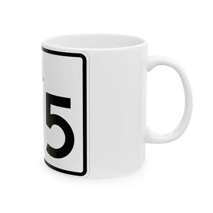 Rhode Island 195 (Rhode Island) (Road Sign) White Coffee Mug - Go Mug Yourself