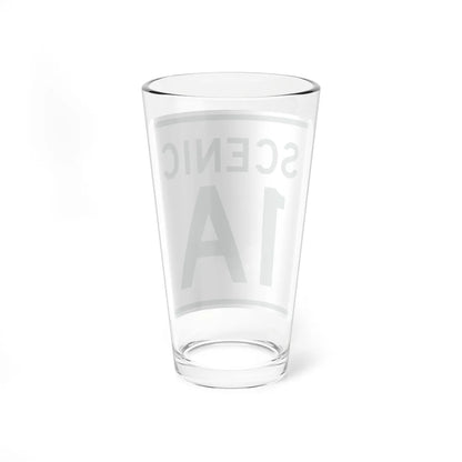 Rhode Island 1A Scenic (Rhode Island) (Road Sign) Pint Glass 16oz - Go Mug Yourself