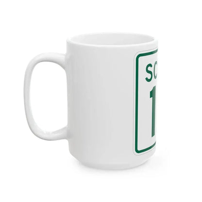 Rhode Island 1A Scenic (Rhode Island) (Road Sign) White Coffee Mug - Go Mug Yourself
