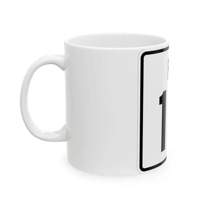 Rhode Island 1B (Rhode Island) (Road Sign) White Coffee Mug - Go Mug Yourself