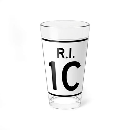 Rhode Island 1C (Rhode Island) (Road Sign) Pint Glass 16oz 16oz - Go Mug Yourself