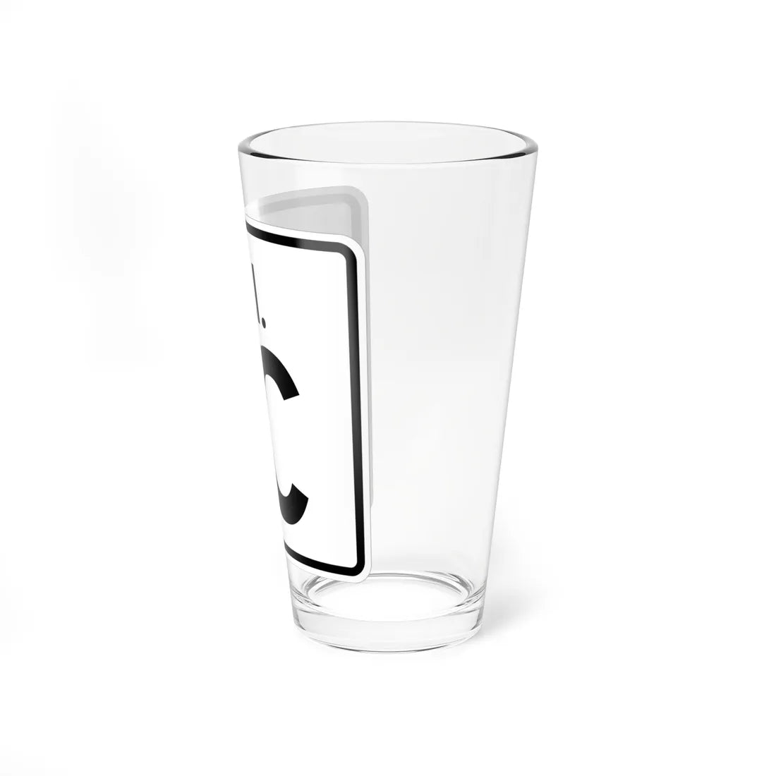 Rhode Island 1C (Rhode Island) (Road Sign) Pint Glass 16oz - Go Mug Yourself