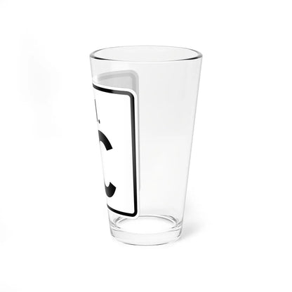 Rhode Island 1C (Rhode Island) (Road Sign) Pint Glass 16oz - Go Mug Yourself