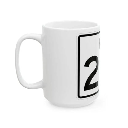Rhode Island 216 (Rhode Island) (Road Sign) White Coffee Mug - Go Mug Yourself