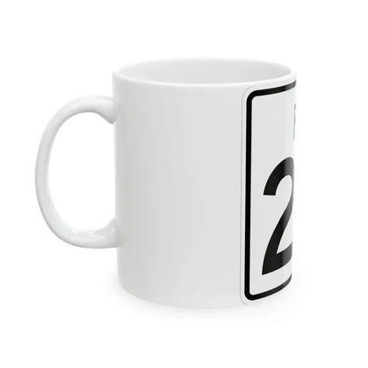 Rhode Island 24 (Rhode Island) (Road Sign) White Coffee Mug - Go Mug Yourself