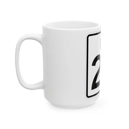 Rhode Island 24 (Rhode Island) (Road Sign) White Coffee Mug - Go Mug Yourself