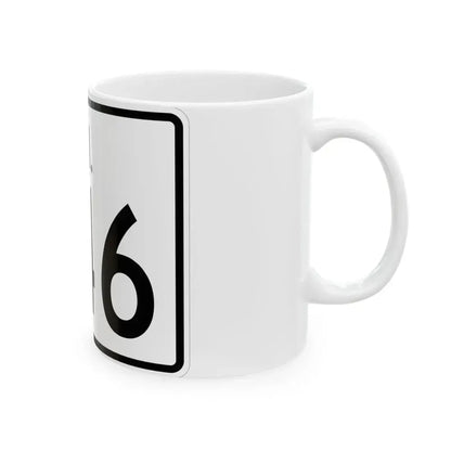 Rhode Island 246 (Rhode Island) (Road Sign) White Coffee Mug - Go Mug Yourself