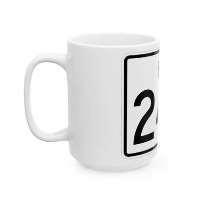 Rhode Island 246 (Rhode Island) (Road Sign) White Coffee Mug - Go Mug Yourself