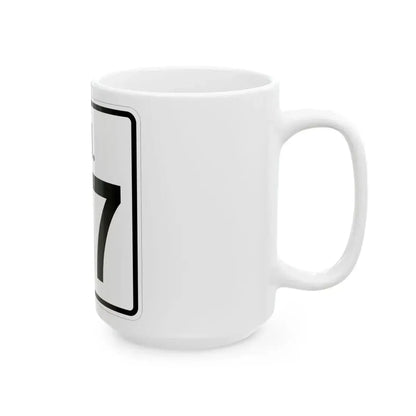Rhode Island 37 (Rhode Island) (Road Sign) White Coffee Mug - Go Mug Yourself