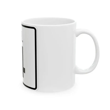 Rhode Island 4 (Rhode Island) (Road Sign) White Coffee Mug - Go Mug Yourself