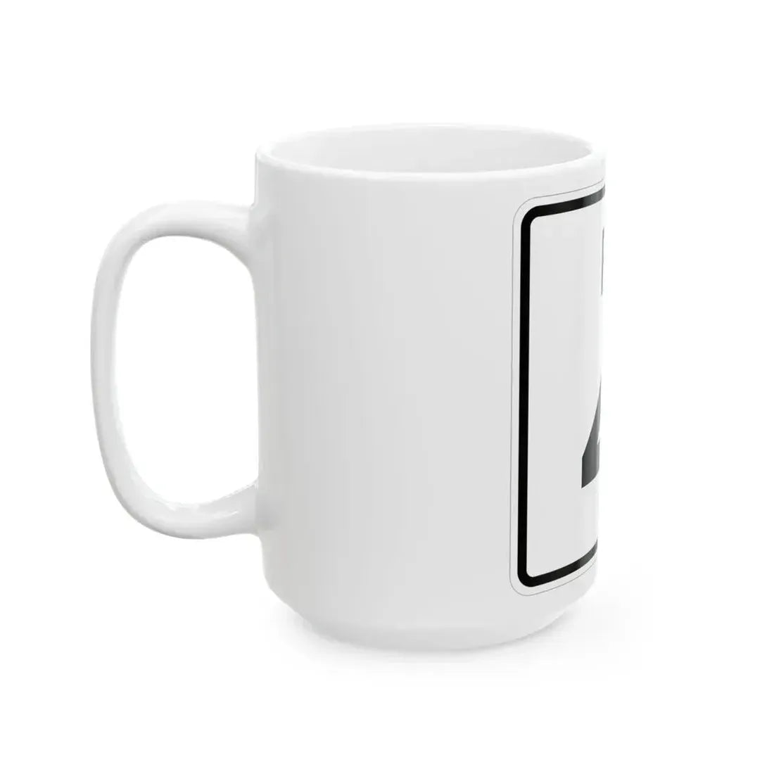 Rhode Island 4 (Rhode Island) (Road Sign) White Coffee Mug - Go Mug Yourself