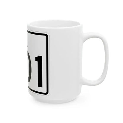 Rhode Island 401 (Rhode Island) (Road Sign) White Coffee Mug - Go Mug Yourself