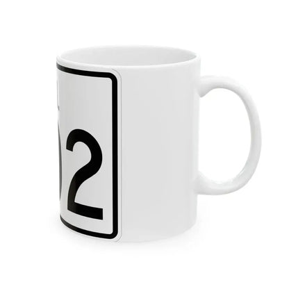 Rhode Island 402 (Rhode Island) (Road Sign) White Coffee Mug - Go Mug Yourself