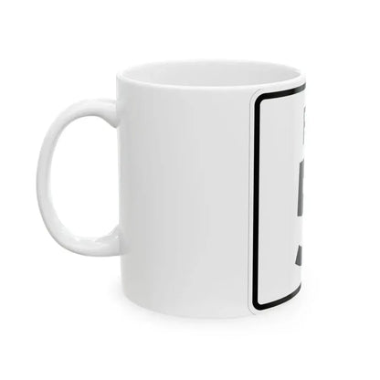 Rhode Island 5 (Rhode Island) (Road Sign) White Coffee Mug - Go Mug Yourself