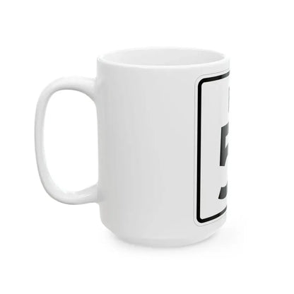 Rhode Island 51 (Rhode Island) (Road Sign) White Coffee Mug - Go Mug Yourself