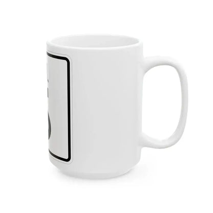 Rhode Island 6 (Rhode Island) (Road Sign) White Coffee Mug - Go Mug Yourself