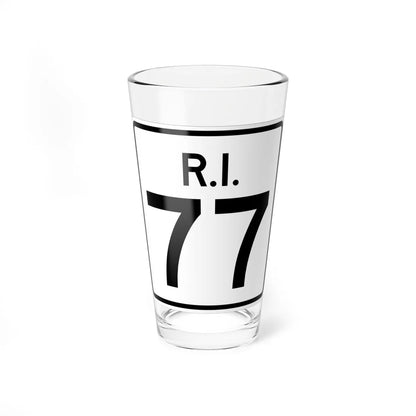 Rhode Island 77 (Rhode Island) (Road Sign) Pint Glass 16oz 16oz - Go Mug Yourself