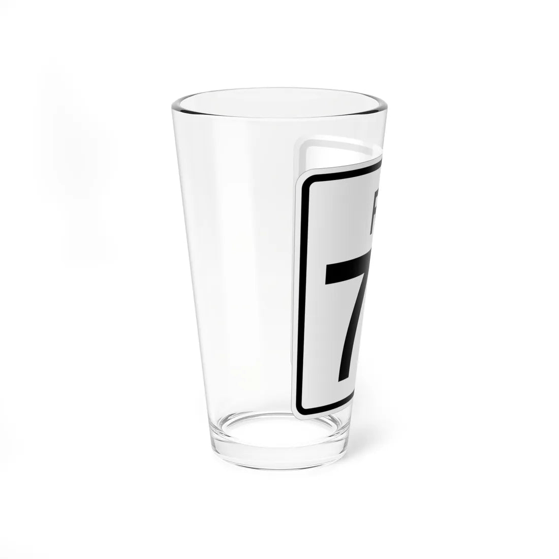 Rhode Island 77 (Rhode Island) (Road Sign) Pint Glass 16oz - Go Mug Yourself