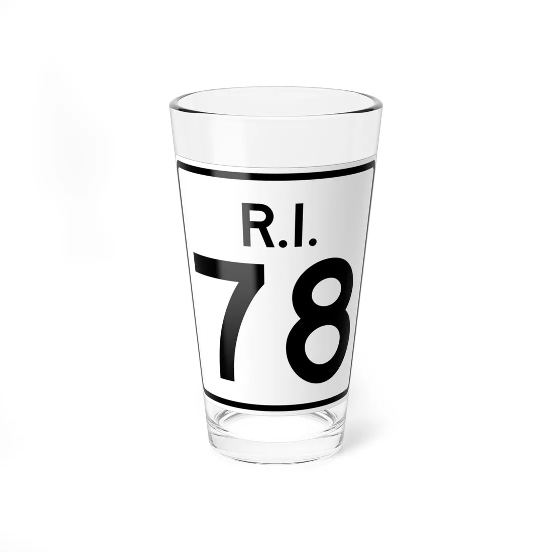 Rhode Island 78 (Rhode Island) (Road Sign) Pint Glass 16oz 16oz - Go Mug Yourself