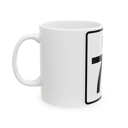 Rhode Island 78 (Rhode Island) (Road Sign) White Coffee Mug - Go Mug Yourself