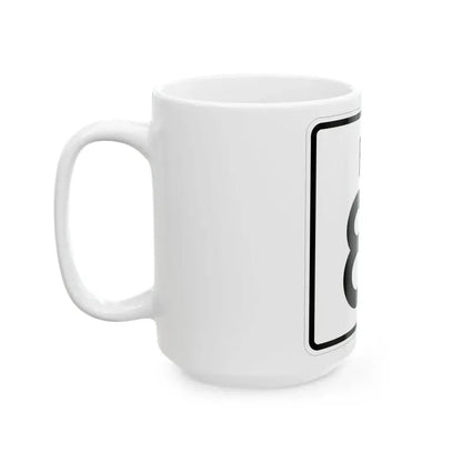 Rhode Island 81 (Rhode Island) (Road Sign) White Coffee Mug - Go Mug Yourself