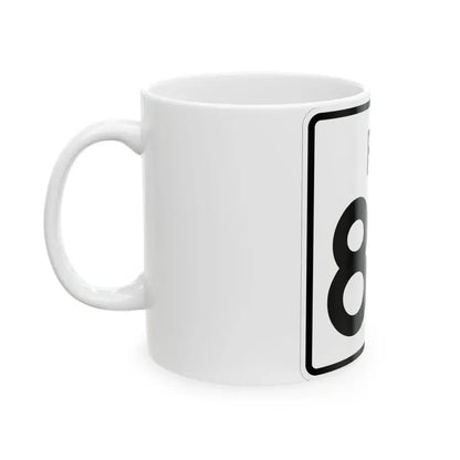 Rhode Island 84 (Rhode Island) (Road Sign) White Coffee Mug - Go Mug Yourself
