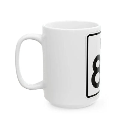 Rhode Island 84 (Rhode Island) (Road Sign) White Coffee Mug - Go Mug Yourself
