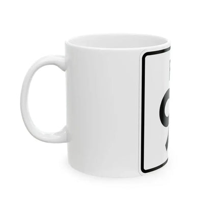 Rhode Island 91 (Rhode Island) (Road Sign) White Coffee Mug - Go Mug Yourself