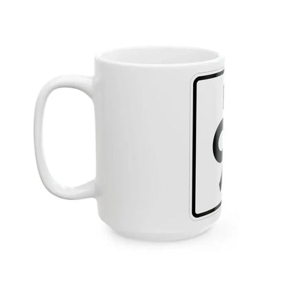 Rhode Island 91 (Rhode Island) (Road Sign) White Coffee Mug - Go Mug Yourself