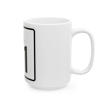 Rhode Island 91 (Rhode Island) (Road Sign) White Coffee Mug - Go Mug Yourself