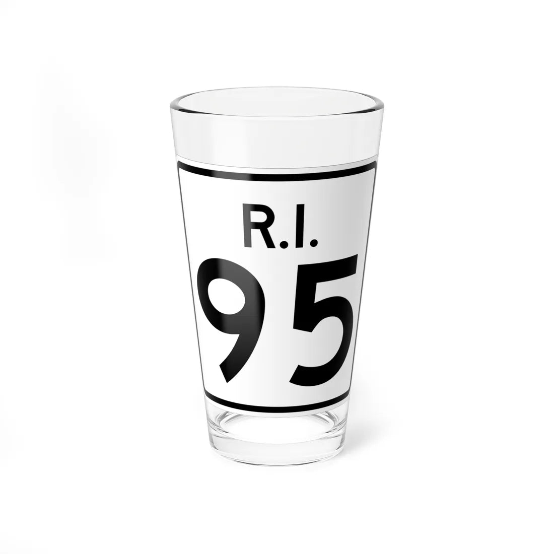Rhode Island 95 (Rhode Island) (Road Sign) Pint Glass 16oz 16oz - Go Mug Yourself