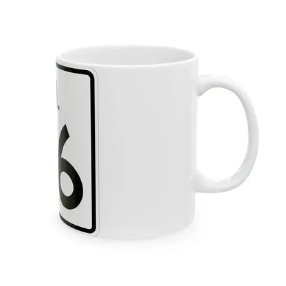 Rhode Island 96 (Rhode Island) (Road Sign) White Coffee Mug - Go Mug Yourself