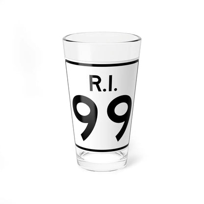 Rhode Island 99 (Rhode Island) (Road Sign) Pint Glass 16oz 16oz - Go Mug Yourself