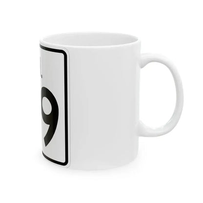Rhode Island 99 (Rhode Island) (Road Sign) White Coffee Mug - Go Mug Yourself