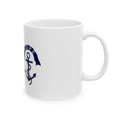 Rhode Island Regimental Flag (United States) White Coffee Mug - Go Mug Yourself
