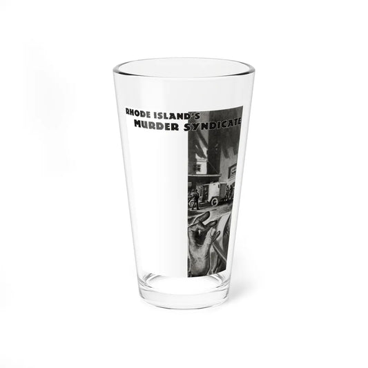 Rhode Island's Murder Syndicate, Liberty, November 5, 1938 (Magazine Illustration) Pint Glass 16oz 16oz - Go Mug Yourself