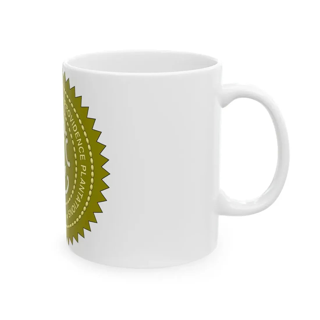 Rhode Island State Seal 2 - White Coffee Mug - Go Mug Yourself