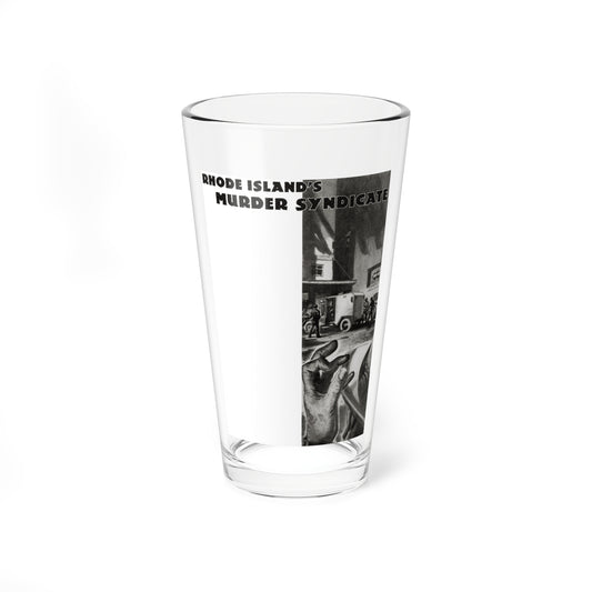 Rhode Island's Murder Syndicate, Liberty, November 5, 1938 (Magazine Illustration) Pint Glass 16oz-16oz-Go Mug Yourself