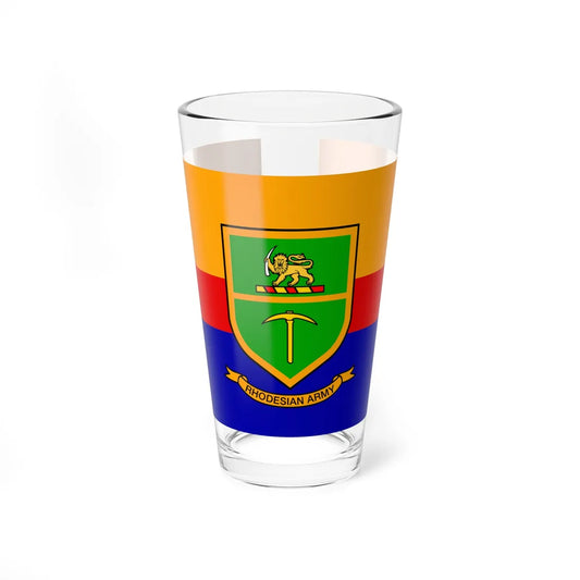 Rhodesian Army Flag Pint Glass 16oz 16oz - Go Mug Yourself