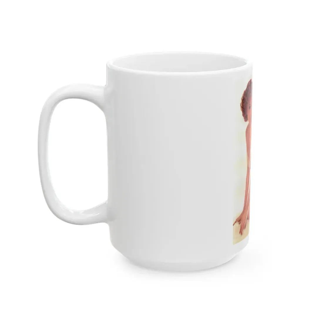 Rhonda Fleming #05 (Vintage Female Icon) White Coffee Mug - Go Mug Yourself