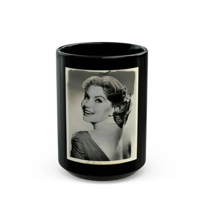 Rhonda Fleming #124 (Vintage Female Icon) Black Coffee Mug 15oz - Go Mug Yourself