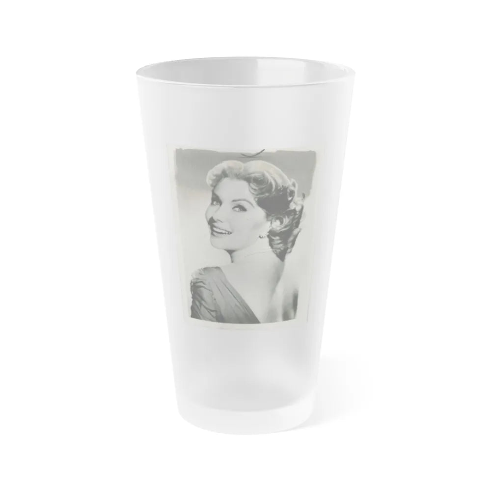 Rhonda Fleming #124 (Vintage Female Icon) Frosted Pint Glass 16oz-16oz-Frosted-Go Mug Yourself