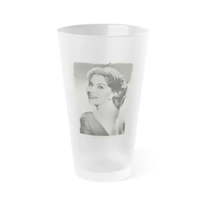 Rhonda Fleming #124 (Vintage Female Icon) Frosted Pint Glass 16oz 16oz Frosted - Go Mug Yourself