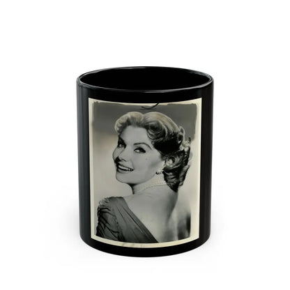 Rhonda Fleming #136 (Vintage Female Icon) Black Coffee Mug-11oz-Go Mug Yourself