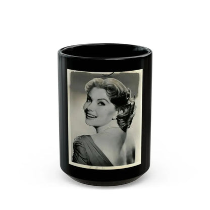 Rhonda Fleming #136 (Vintage Female Icon) Black Coffee Mug 15oz - Go Mug Yourself